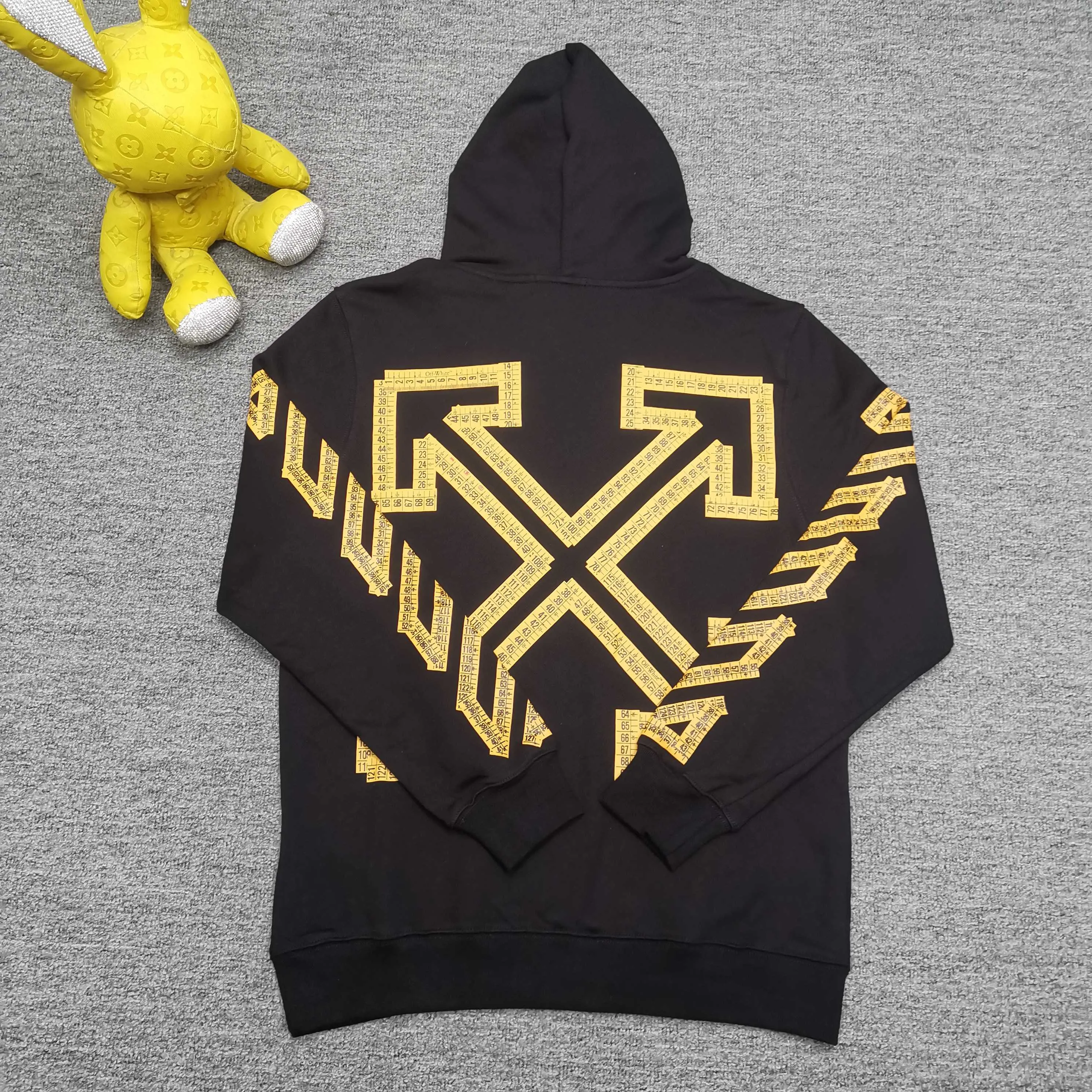off white 25ss new cordon loose hooded sweatshirt Color: Black Size: S M L XL P410